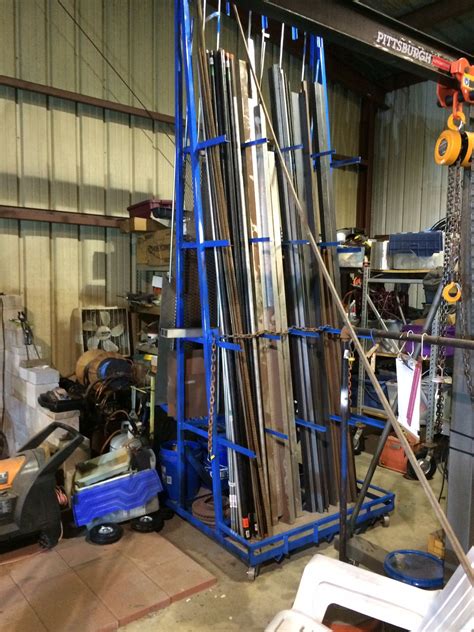 vertical steel sheet storage racks